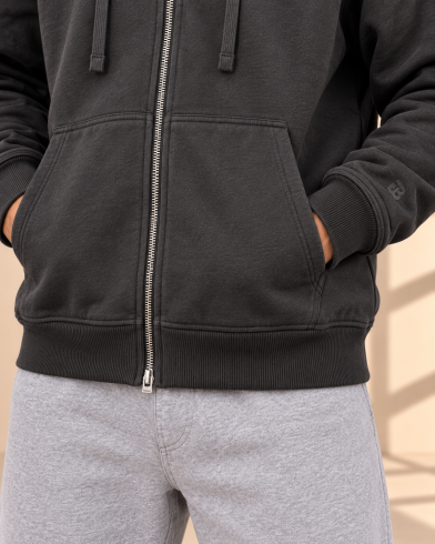 سویشرت ساده خاکستری دیتیل 2